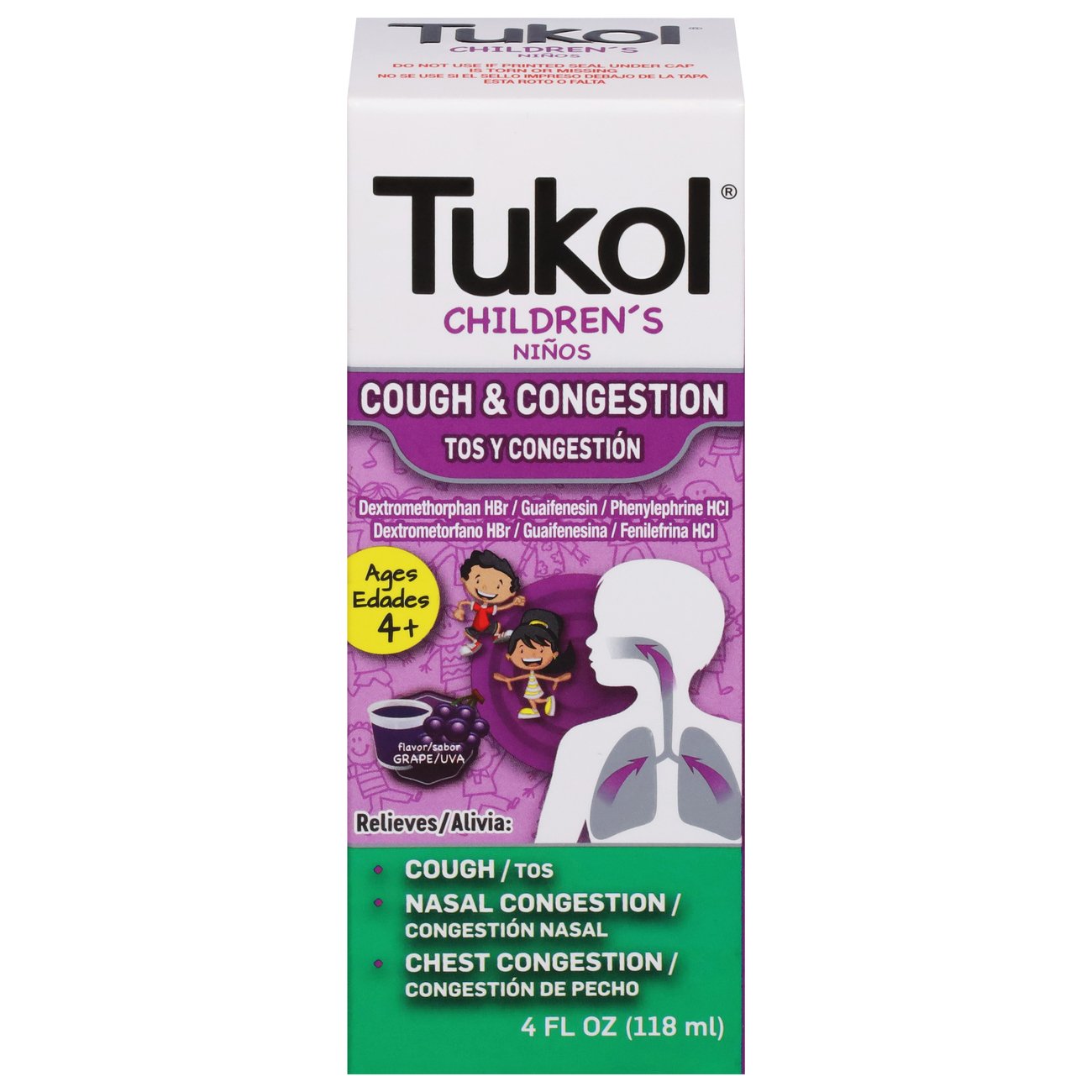 Tukol Children's Cough & Congestion Liquid - Grape