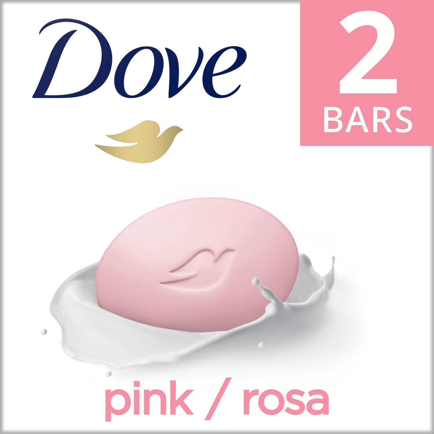 Dove Beauty Bar Pink Gentle Skin Cleanser, 2 Bars