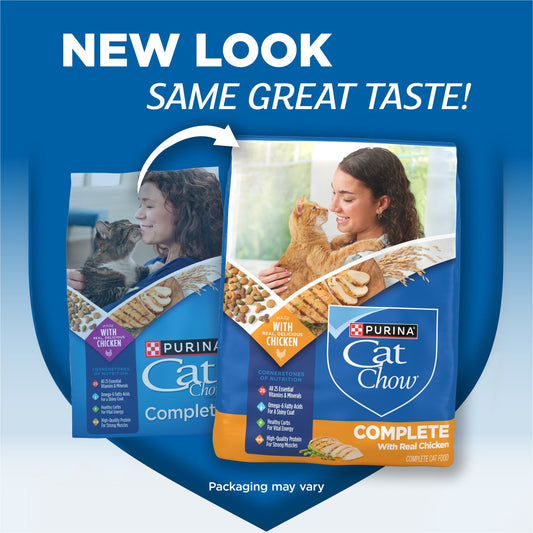 Cat Chow Purina Complete High Protein Dry Cat Food - Real Chicken