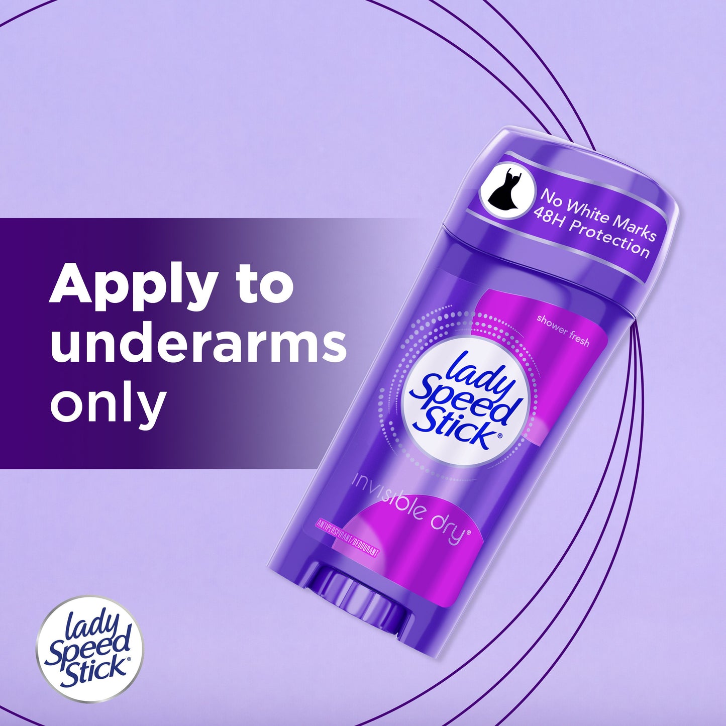 Lady Speed Stick Invisible Dry Deodorant - Shower Fresh
