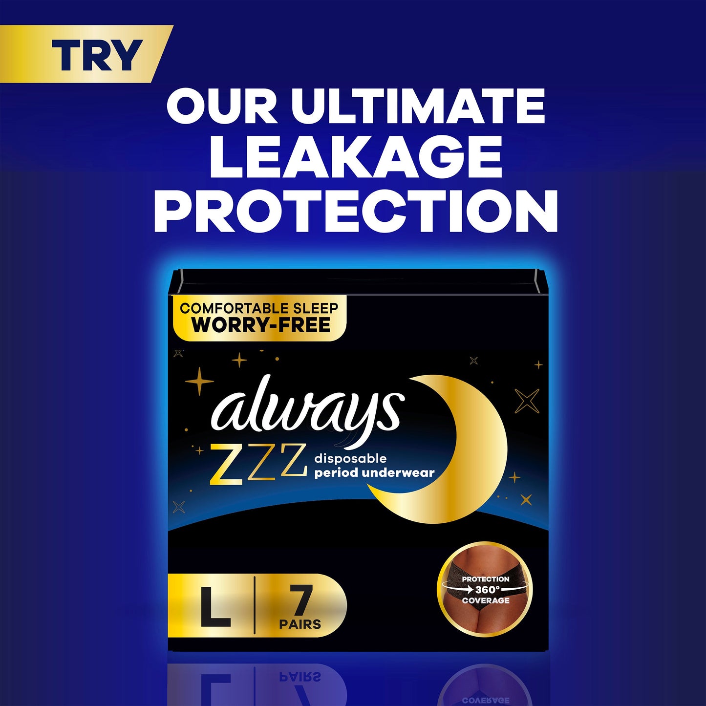 Always Maxi Pads Overnight Absorbency Unscented Size 4