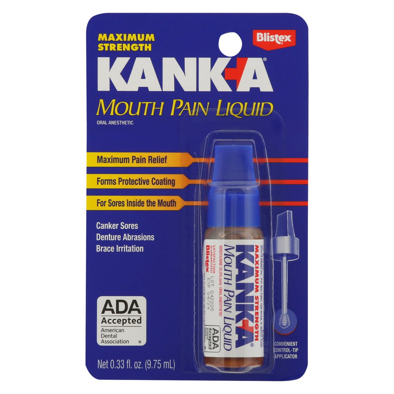 Kank-A Maximum Strength Oral Pain & Canker Sore Relief Liquid