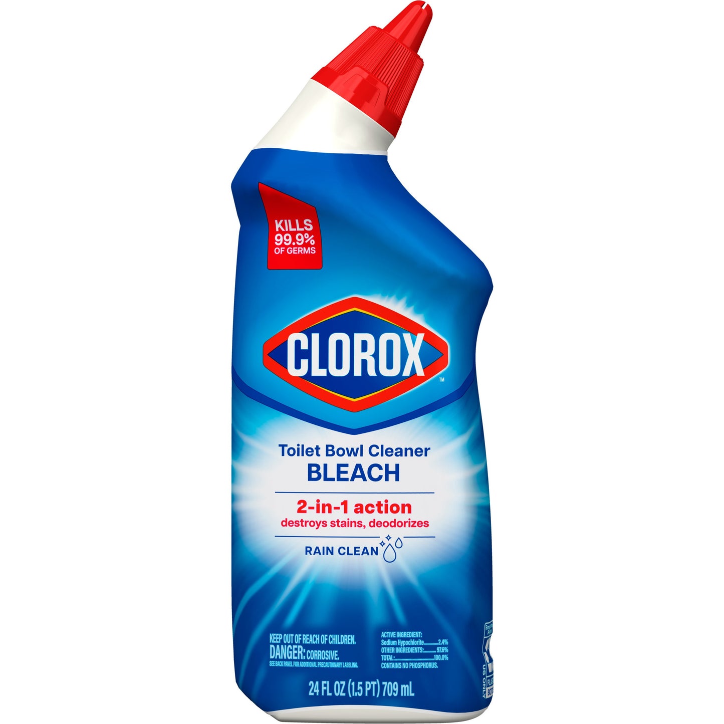 Clorox Rain Clean Toilet Bowl Cleaner with Bleach