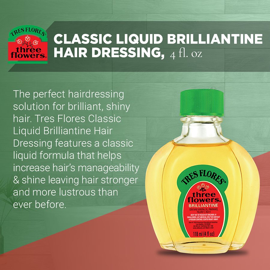 Tres Flores Brilliantine Hair Dressing