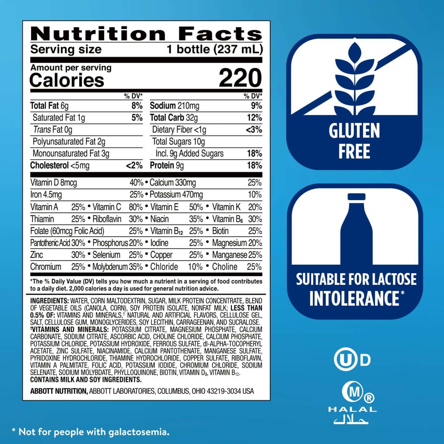Ensure Original Nutrition Shakes 6 pk Bottles - Vanilla