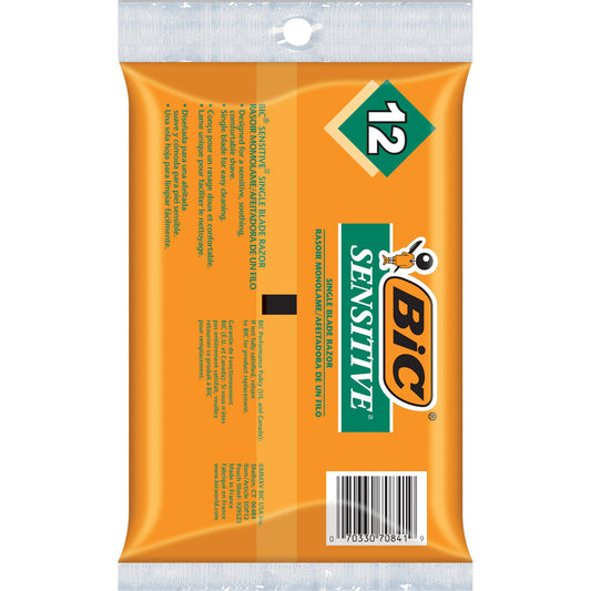 BIC Sensitive Shaver Disposable Razor - Orange