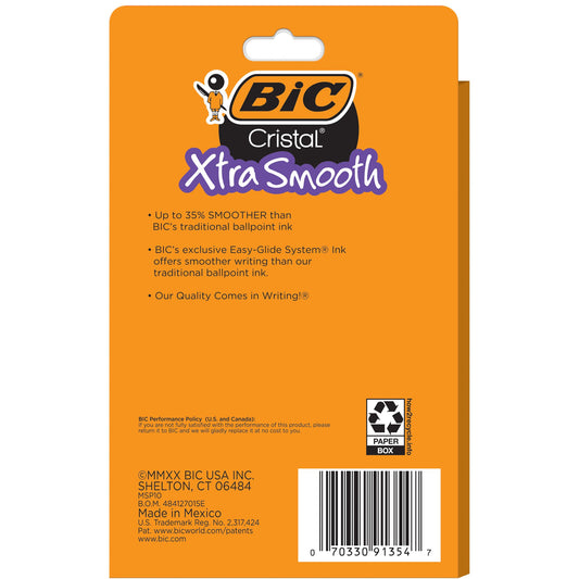 BIC Cristal Xtra Smooth 1.0mm Ball Pens - Red Ink