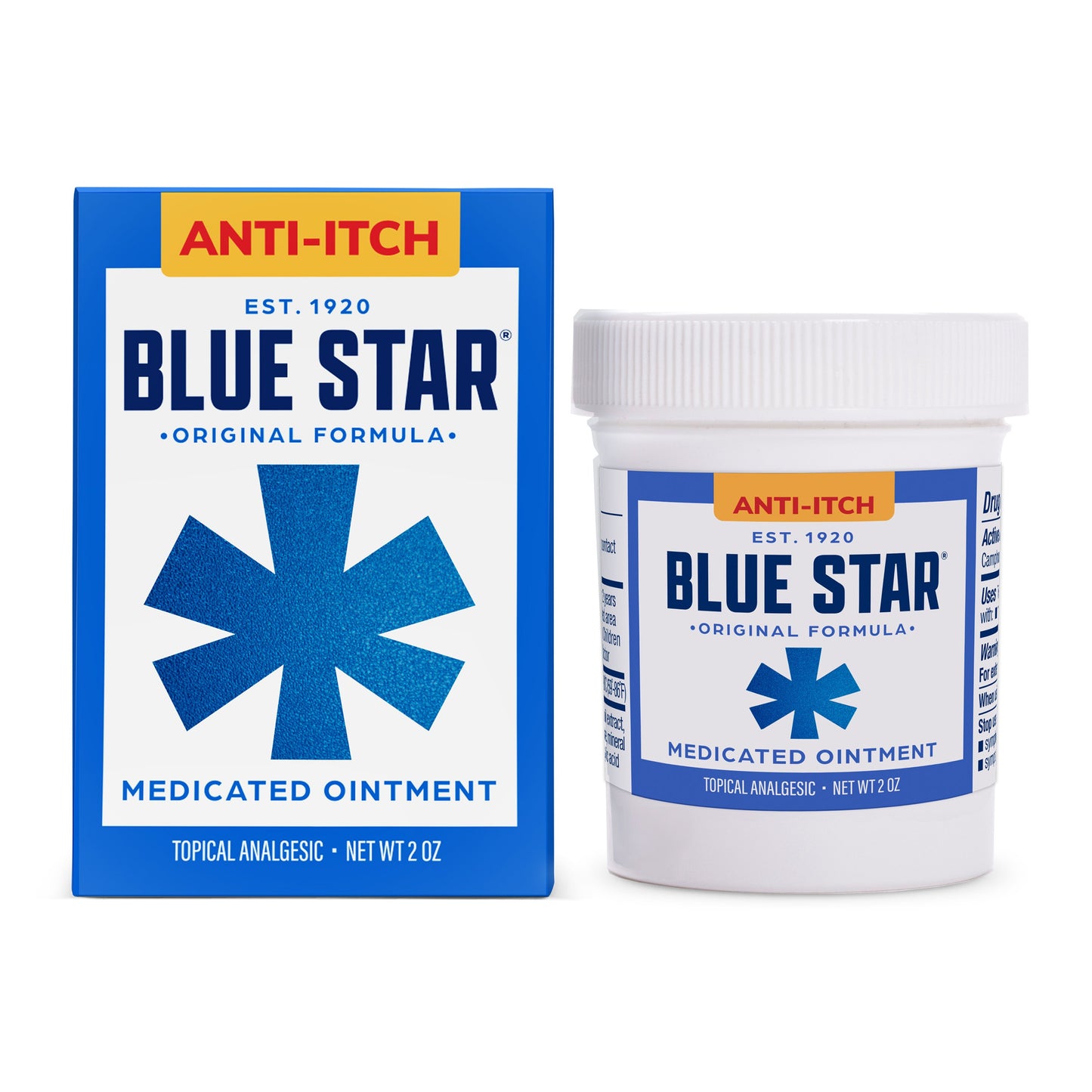 Blue Star Anti Itch Medicated Ointment With Soothing Aloe