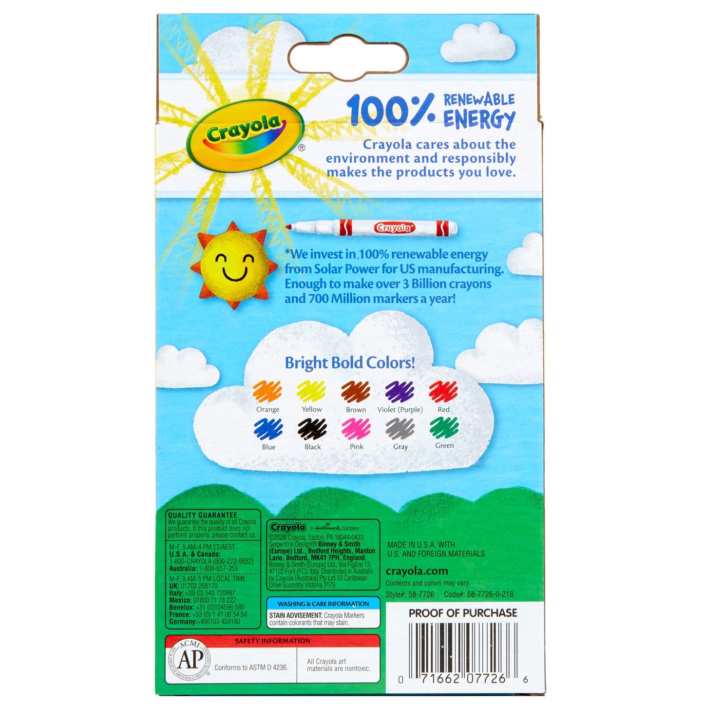 Crayola Fine Line Classic Markers