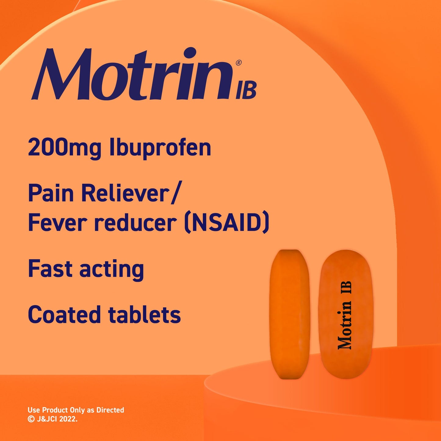 Motrin IB Pain Reliever Tablets - 200 mg