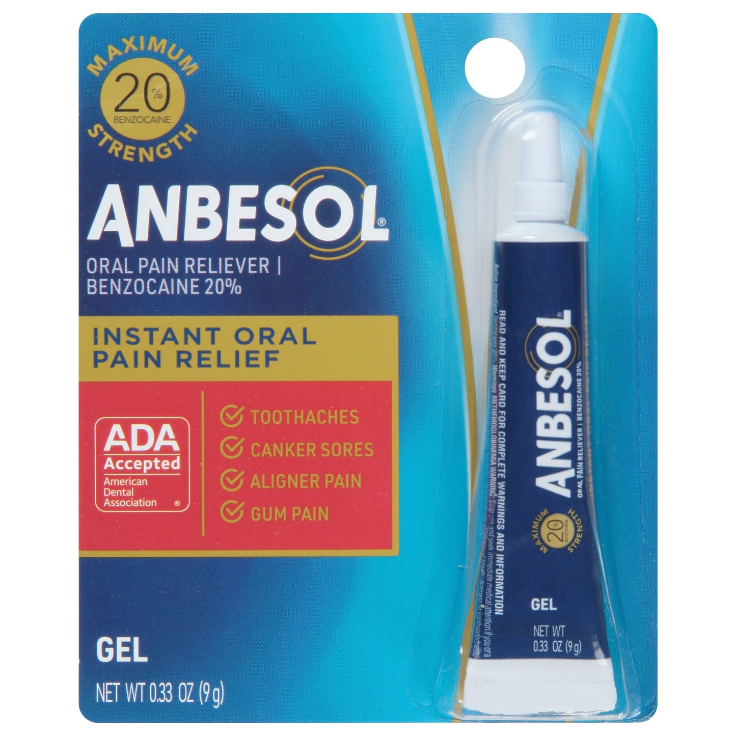 Anbesol Maximum Strength Oral Pain Relief Gel
