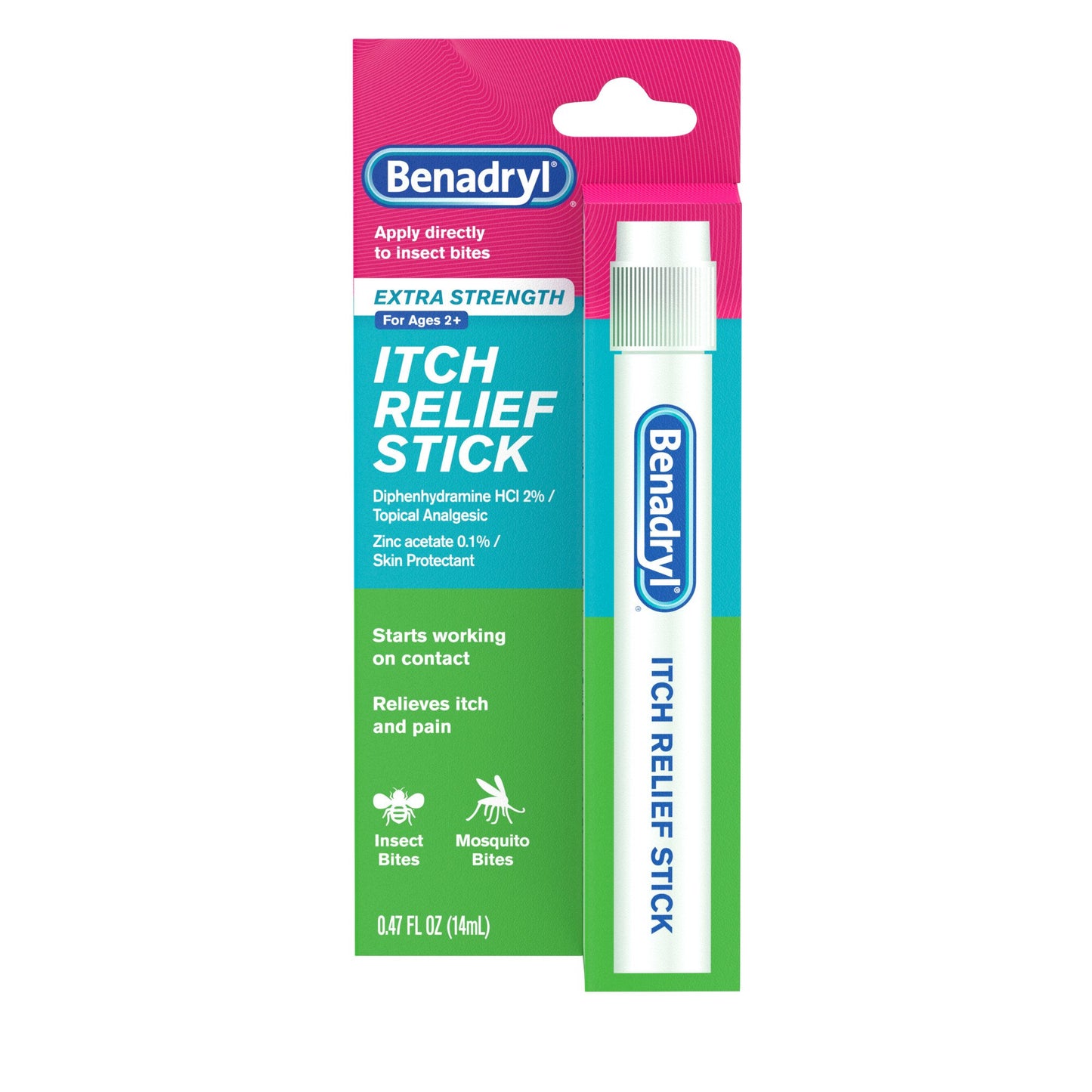 Benadryl Extra Strength Itch Relief Stick, Travel Size