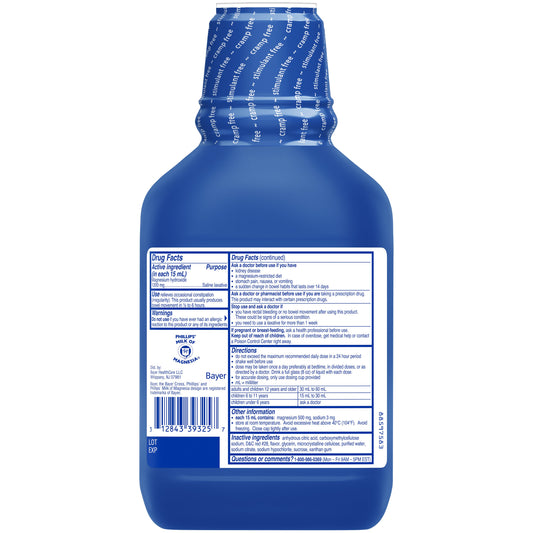 Phillips Milk of Magnesia Wild Cherry Liquid Laxative