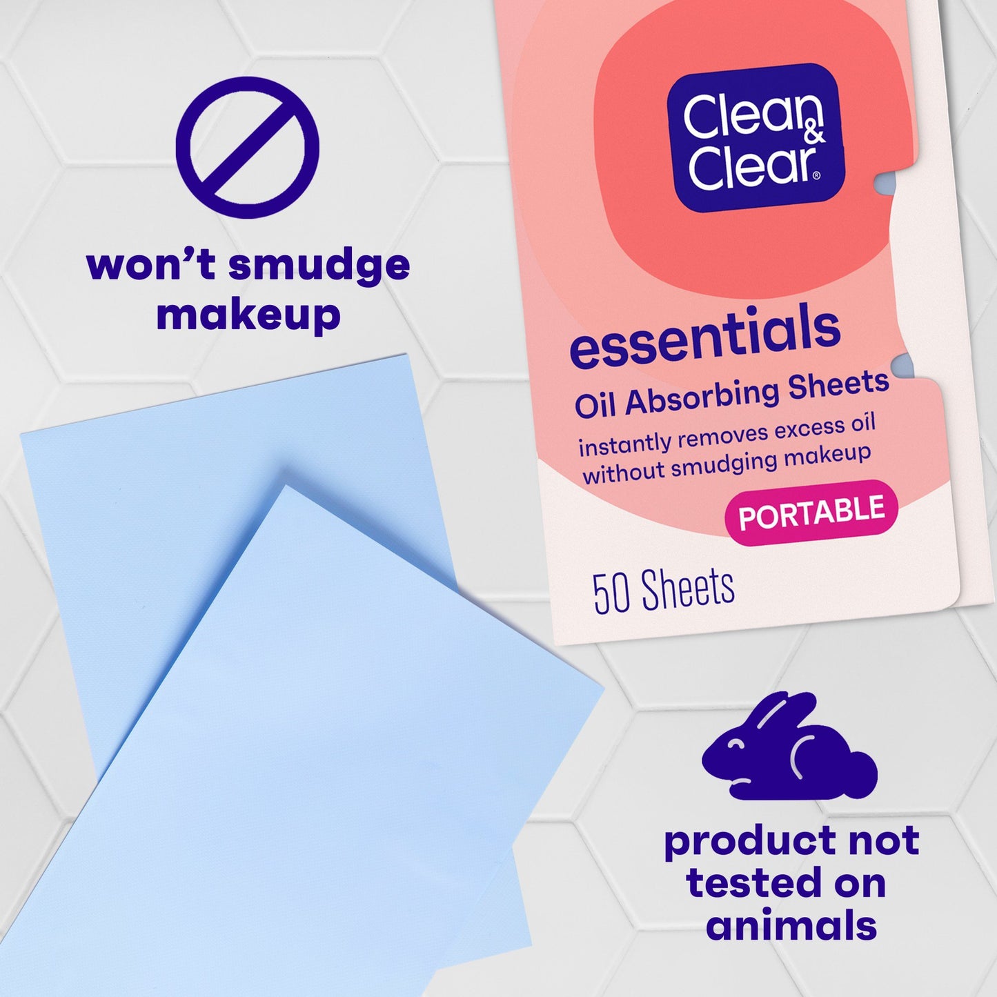 Clean & Clear Essentials Oil Absorbing Face Sheets for Oily Skin