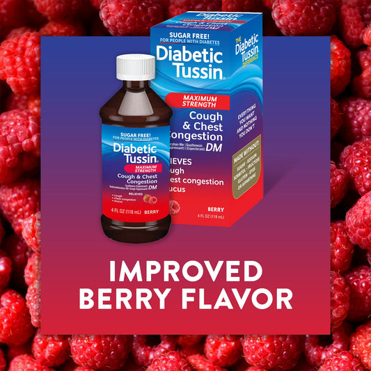 Diabetic Tussin Maximum Strength Cough & Chest DM - Berry