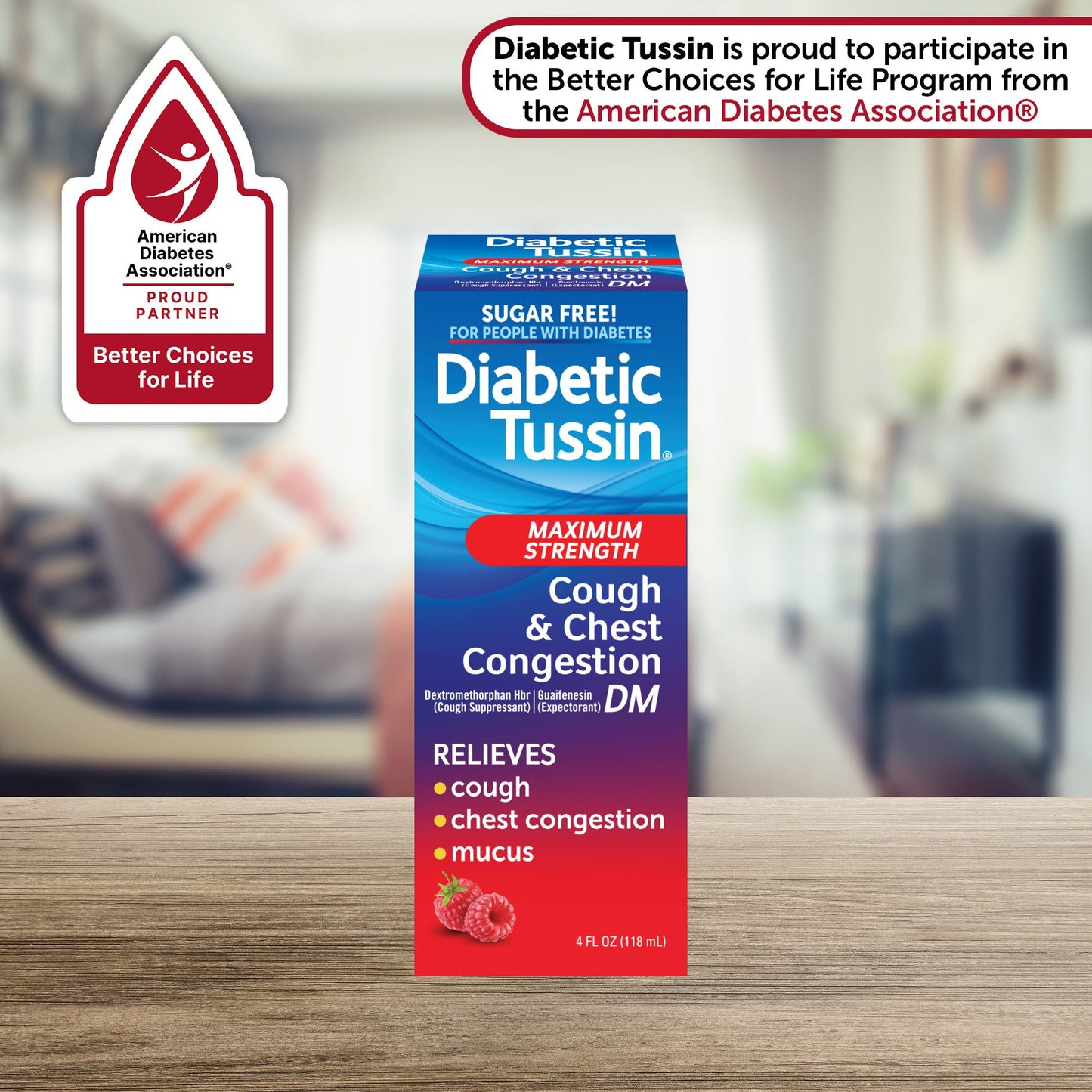 Diabetic Tussin Maximum Strength Cough & Chest DM - Berry