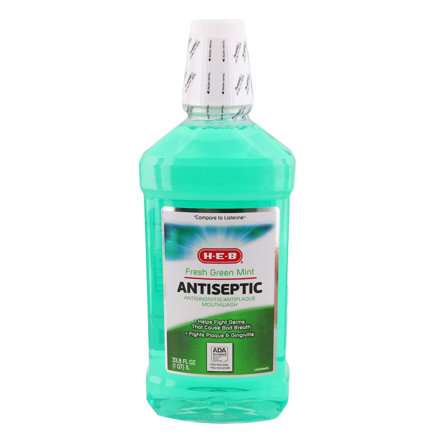 H-E-B Antiseptic Mouthwash - Fresh Green Mint
