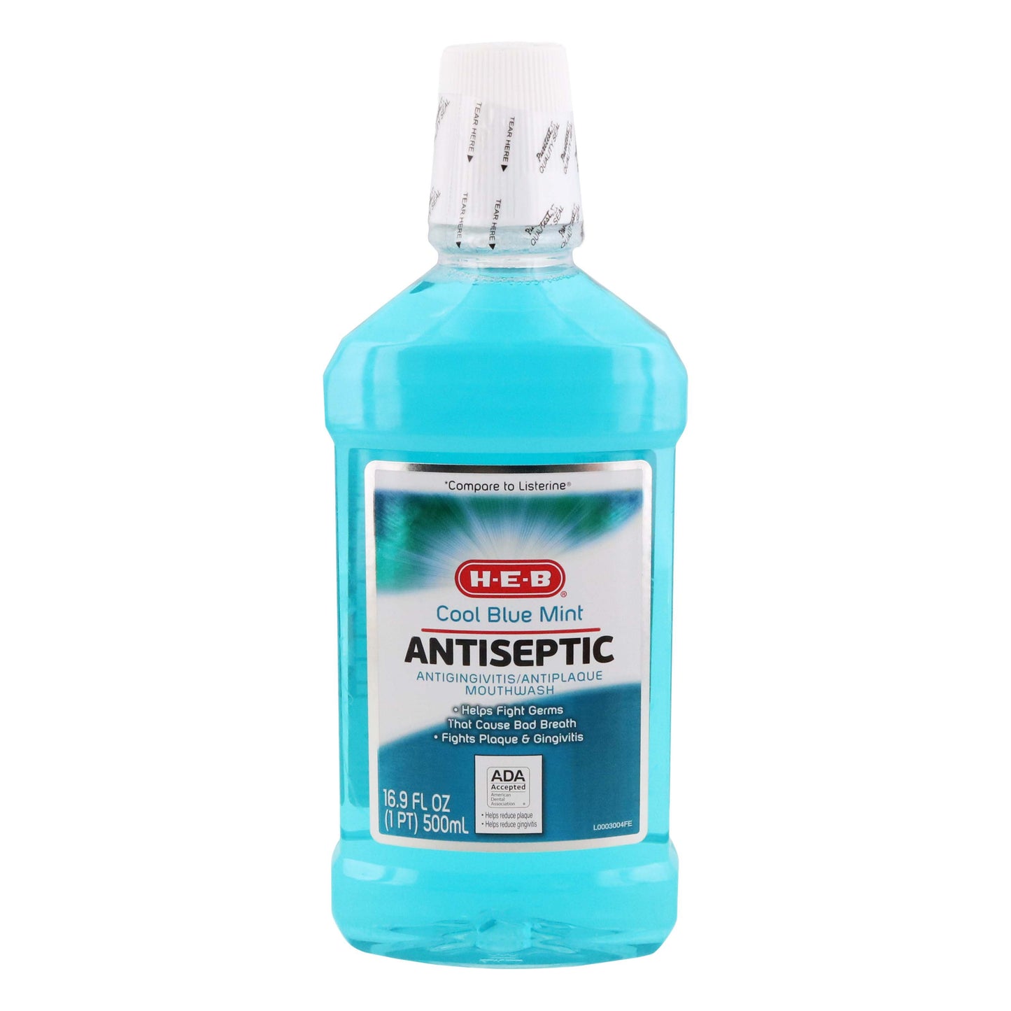 H-E-B Cool Blue Mint Antiseptic Mouthwash