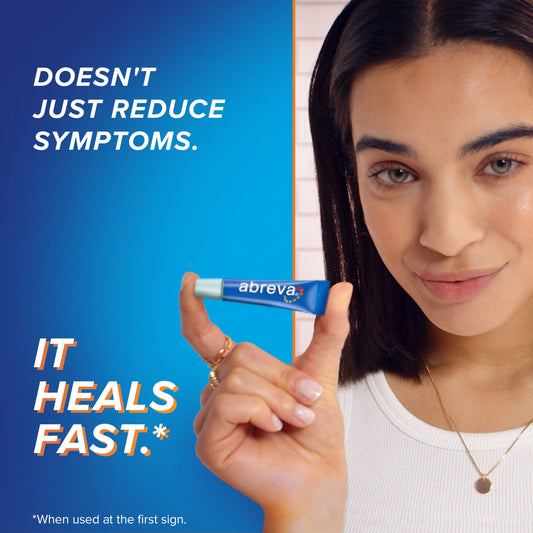Abreva 10% Docosanol Cold Sore Treatment, Treats Your Fever Blister in 2.5 Days