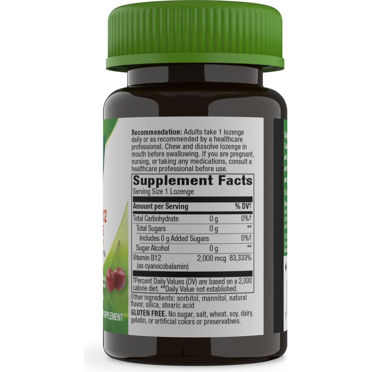 Nature's Way High Potency Vitamin B12 Lozenges - Cherry Flavor