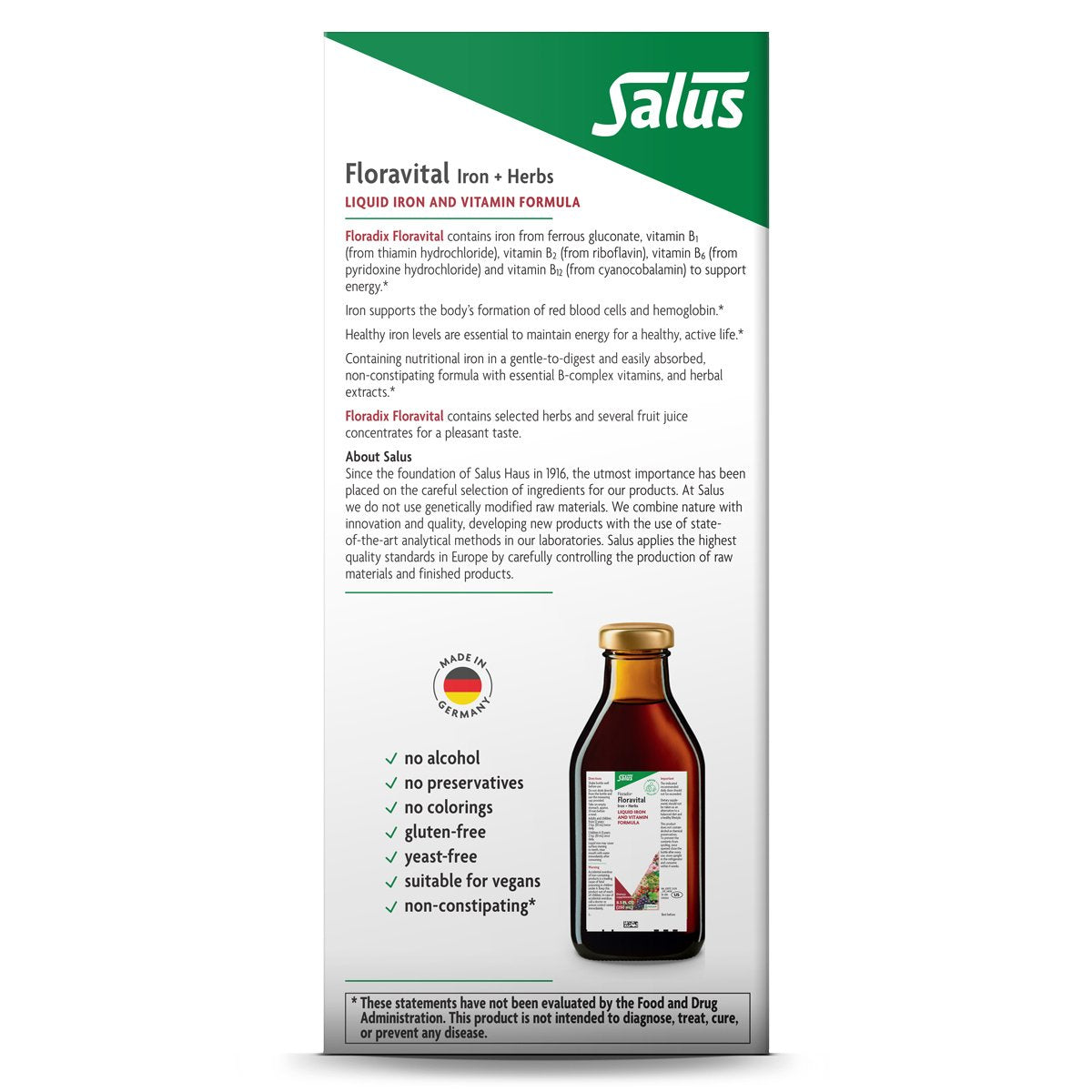 Floradix Floravital Floravital Iron & Herbs Liquid