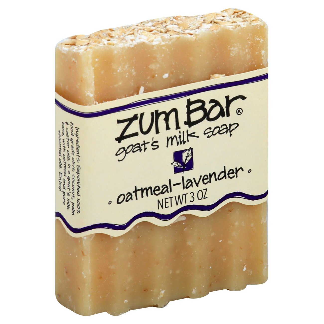 Indigo Wild Oatmeal-Lavender Zum Bar Goats Milk Soap