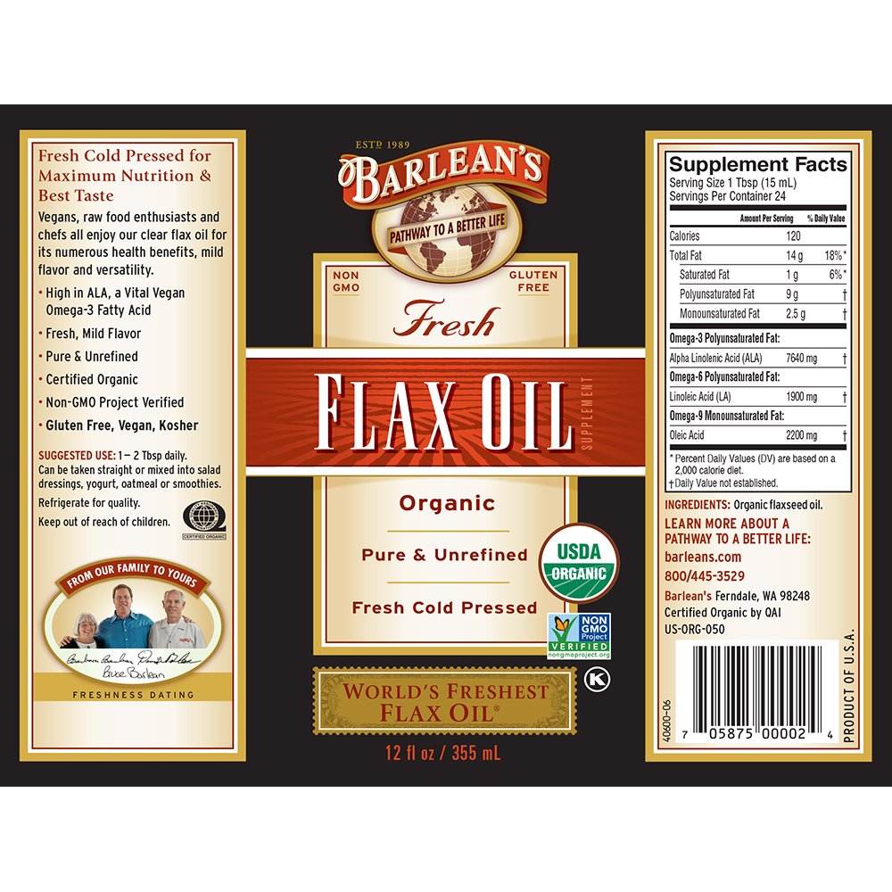 Barlean's Organic Flax Oil