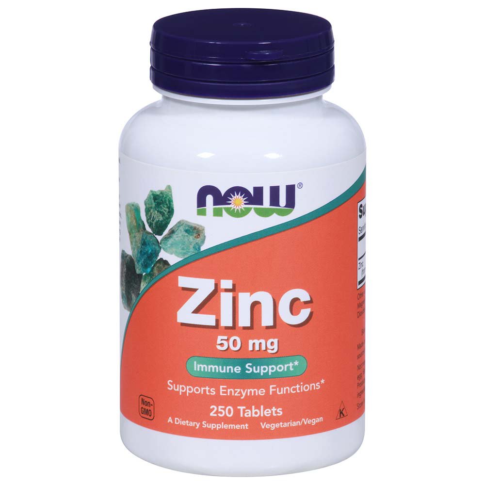 NOW Zinc Tablets - 50 mg