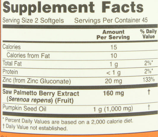 NOW Saw Palmetto Extract Softgels