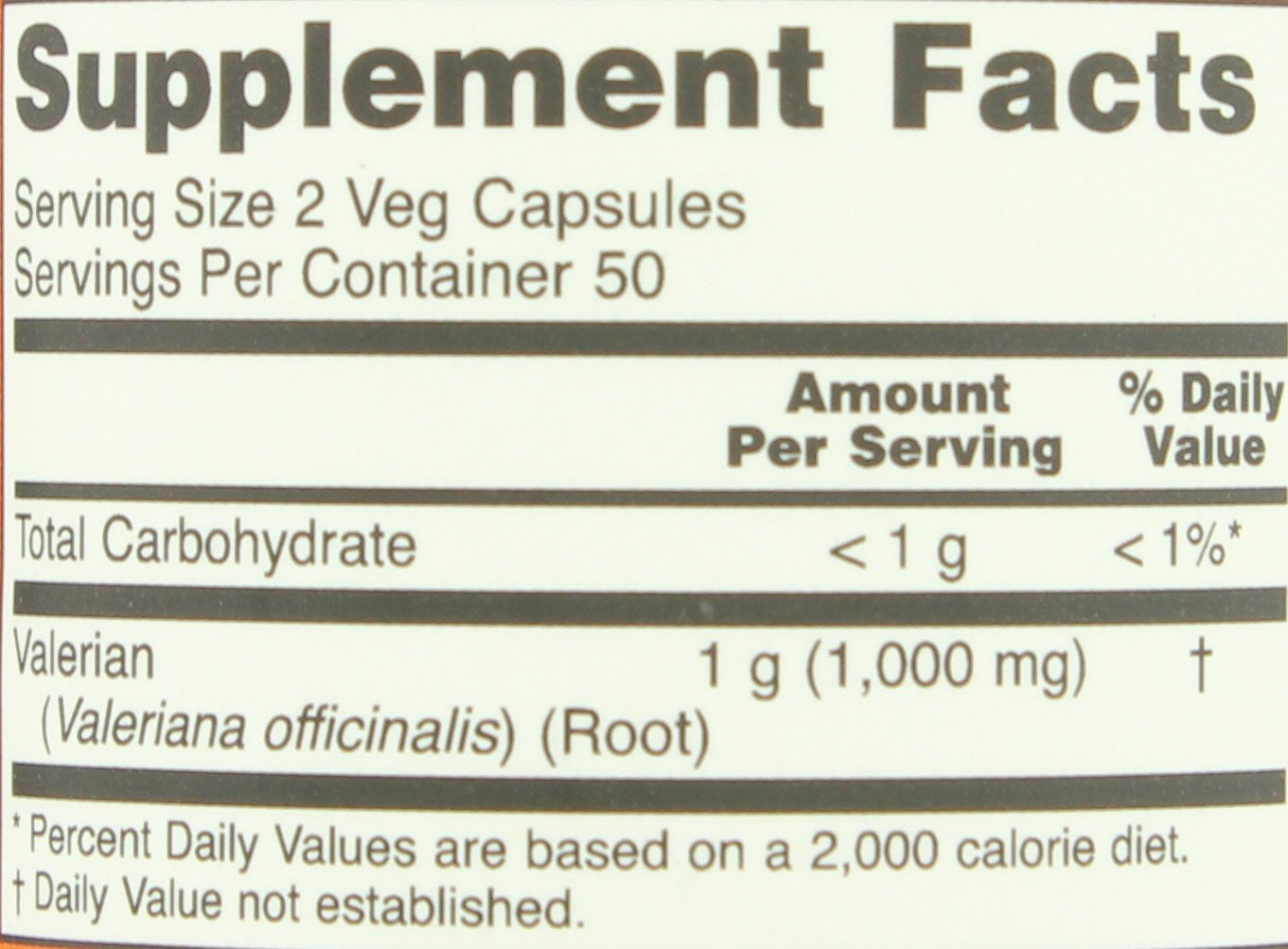 NOW Valerian Root 500 mg Capsules