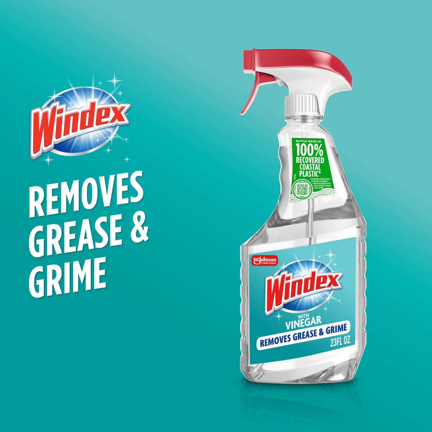 Windex with Vinegar Glass Cleaner Spray Bottle