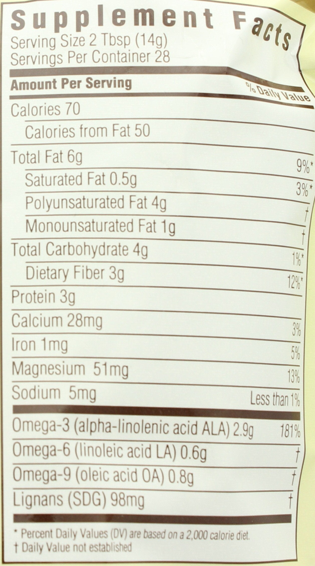 Spectrum Essentials Organic Ground Premium Flaxseed