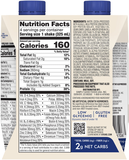 Atkins Protein-Rich Shake - Dark Chocolate Royale