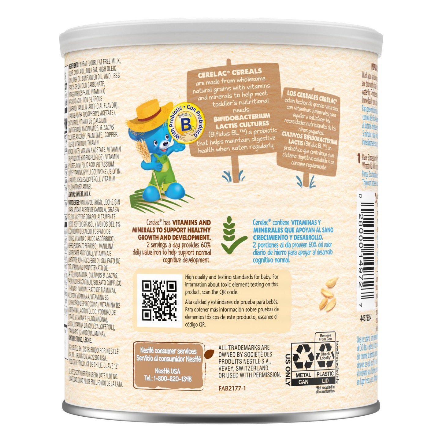 Nestle Cerelac Wheat Baby Cereal with Milk