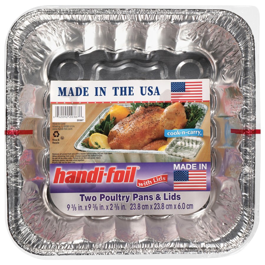 Handi-Foil Poultry Pans & Lids, 2 pk
