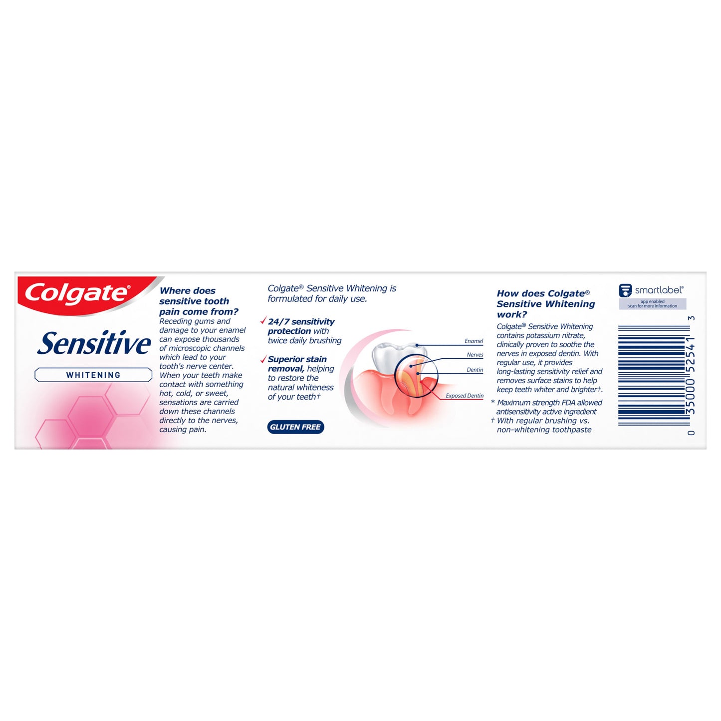 Colgate Sensitive Whitening Anticavity Toothpaste - Mint