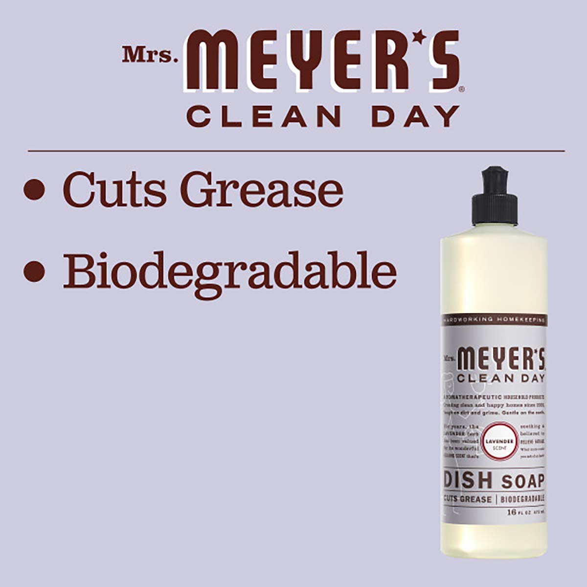 Mrs. Meyer's Clean Day Lavender Scent Dish Soap
