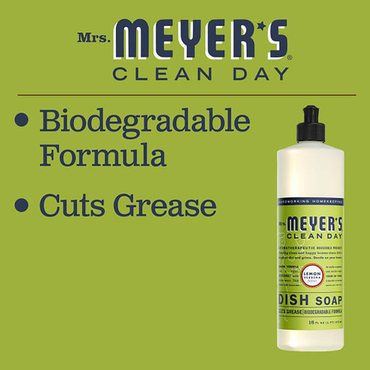 Mrs. Meyer's Clean Day Lemon Verbena Scent Dish Soap