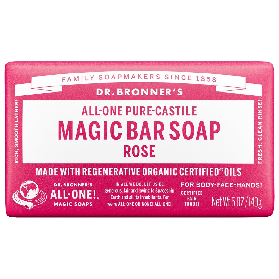 Dr. Bronner's Magic Soaps All-One Hemp Rose Pure-Castile Soap
