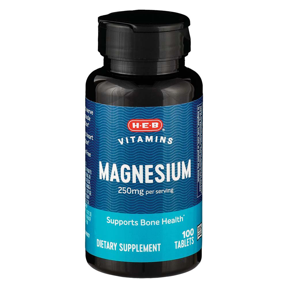 H-E-B Vitamins Magnesium 250 mg Tablets