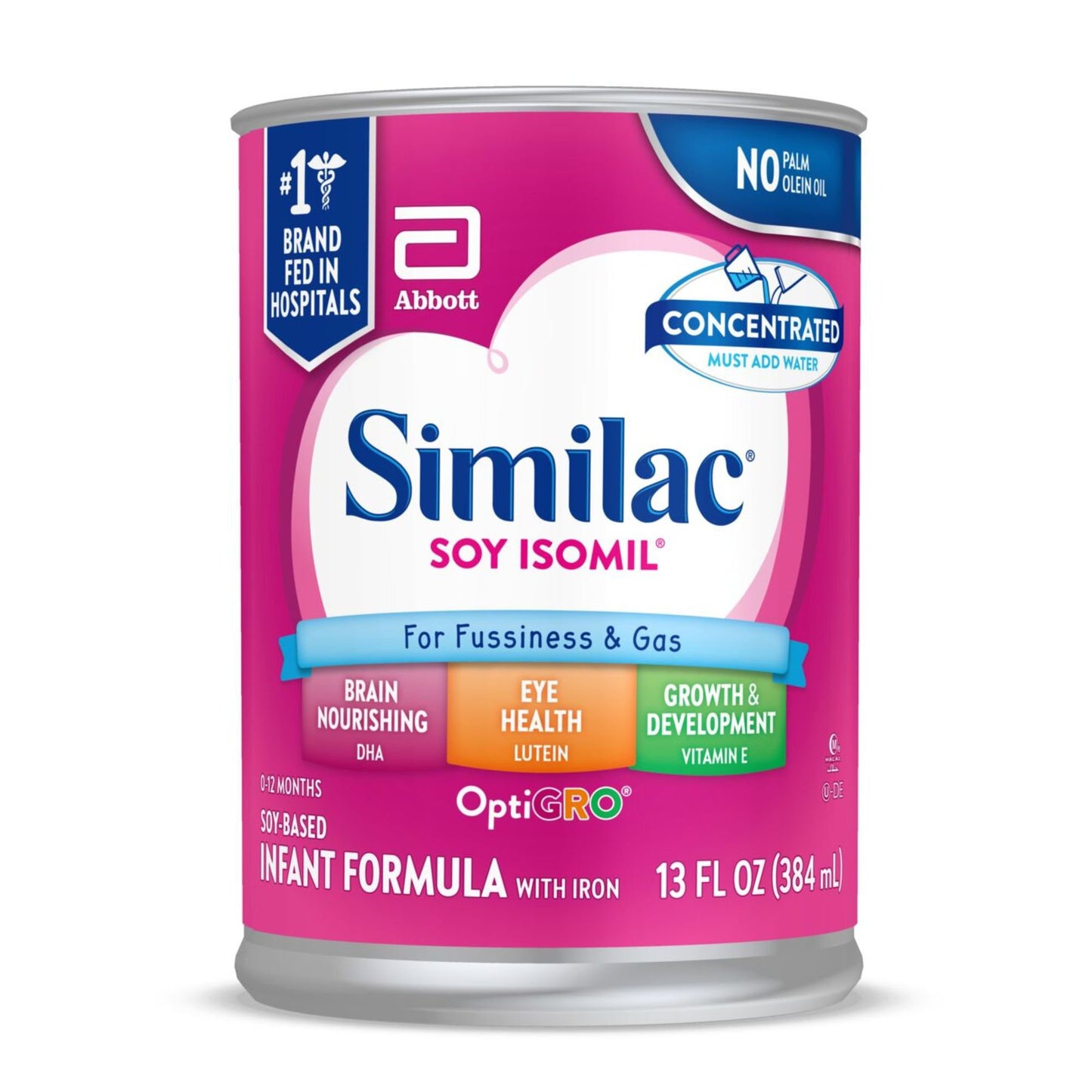 Similac Soy Isomil For Fussiness & Gas Infant Formula with Iron Concentrated Liquid