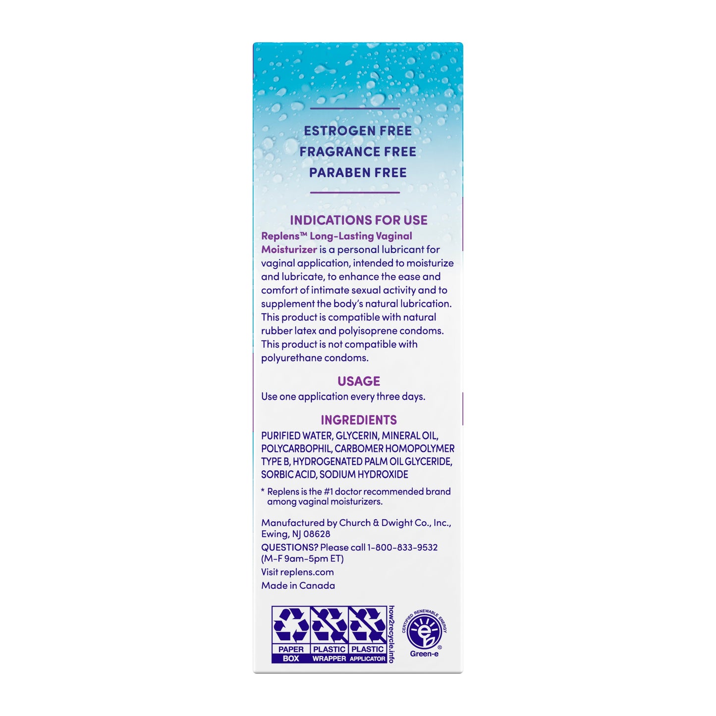 Replens Long-Lasting Vaginal Moisturizer