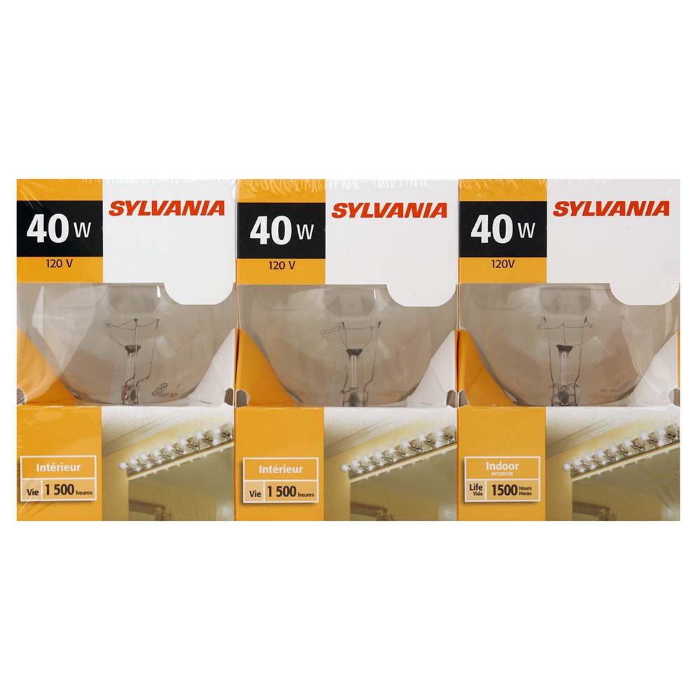 Sylvania G25 40-Watt Indoor Globe Light Bulbs