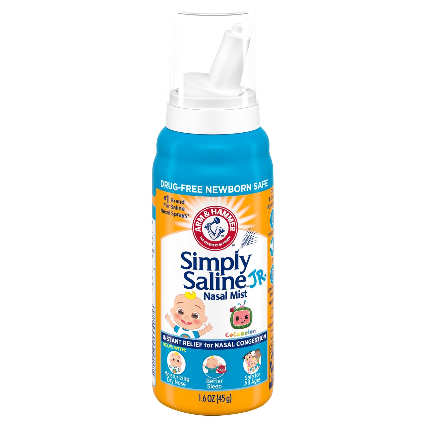 Arm & Hammer Simply Saline Jr Nasal Mist for Nasal Congestion Relief