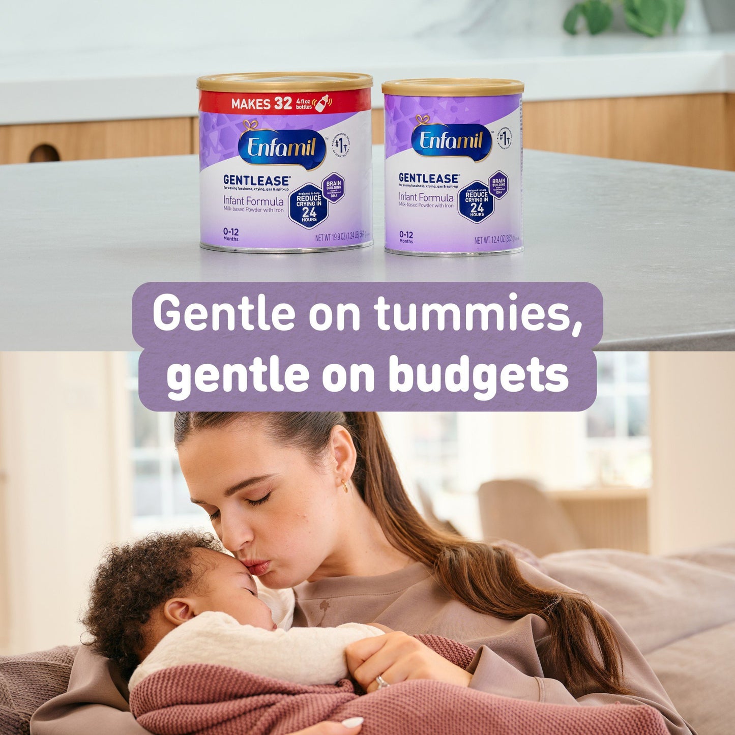 Enfamil Gentlease Easy to Digest Baby Formula for Easing Fussiness, Gas, Spit-up