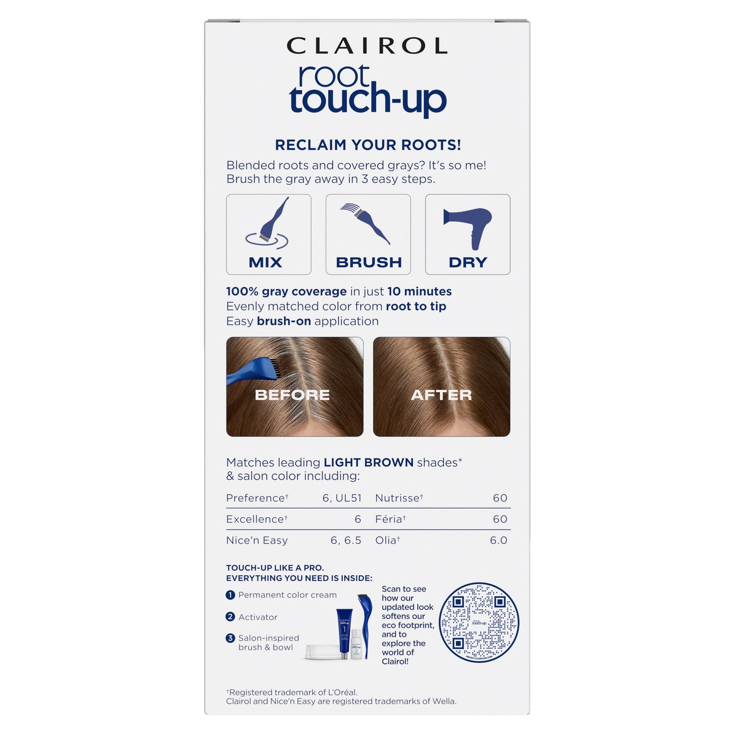 Clairol Nice 'N Easy Permanent Root Touch-Up - 6 Light Brown