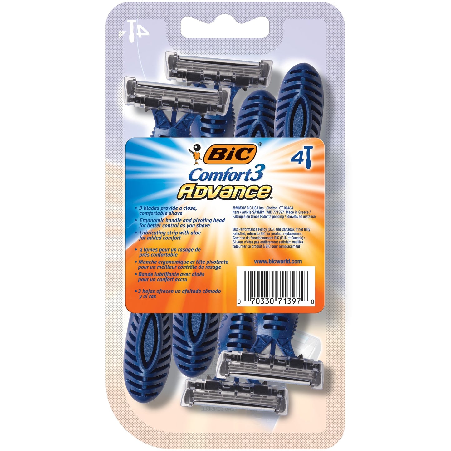 BIC Comfort 3 Advance Disposable Razor