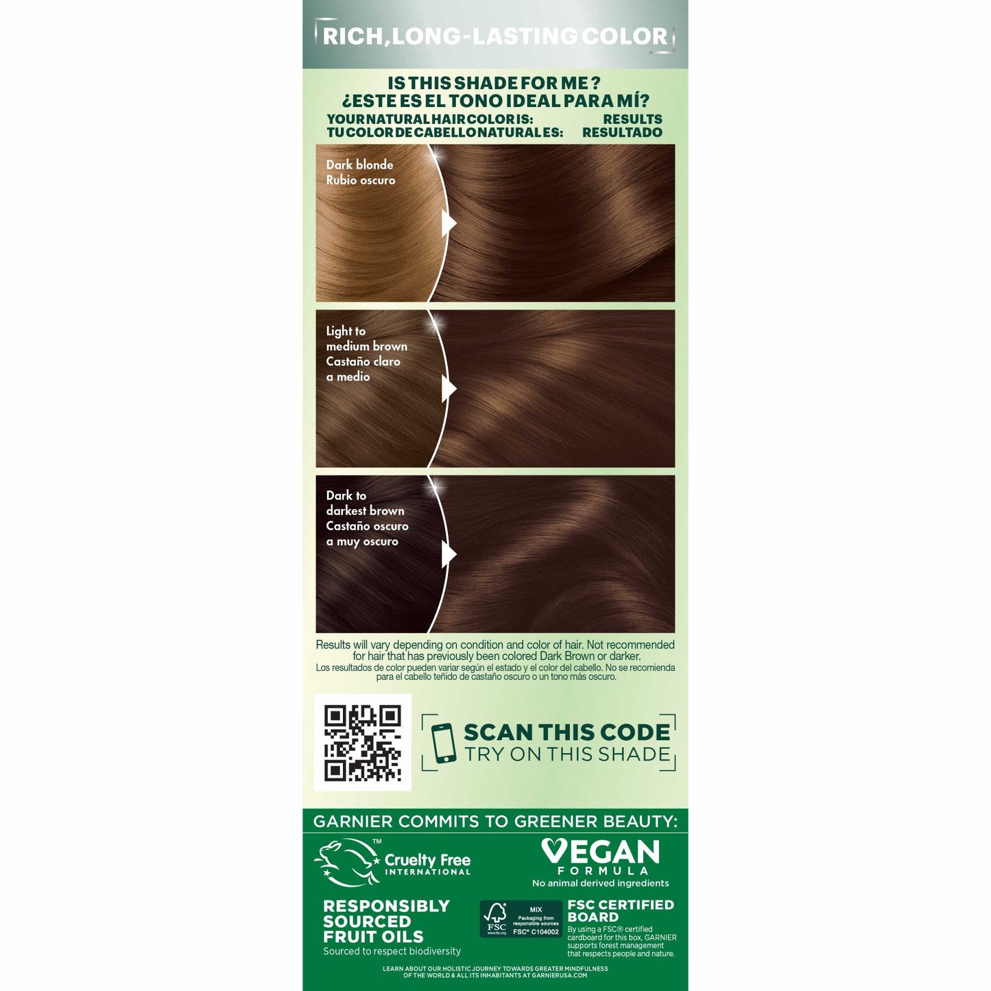Garnier Nutrisse Nourishing Hair Color Creme - 535 Med Gold Mahogany Brown (Chocolate Caramel)