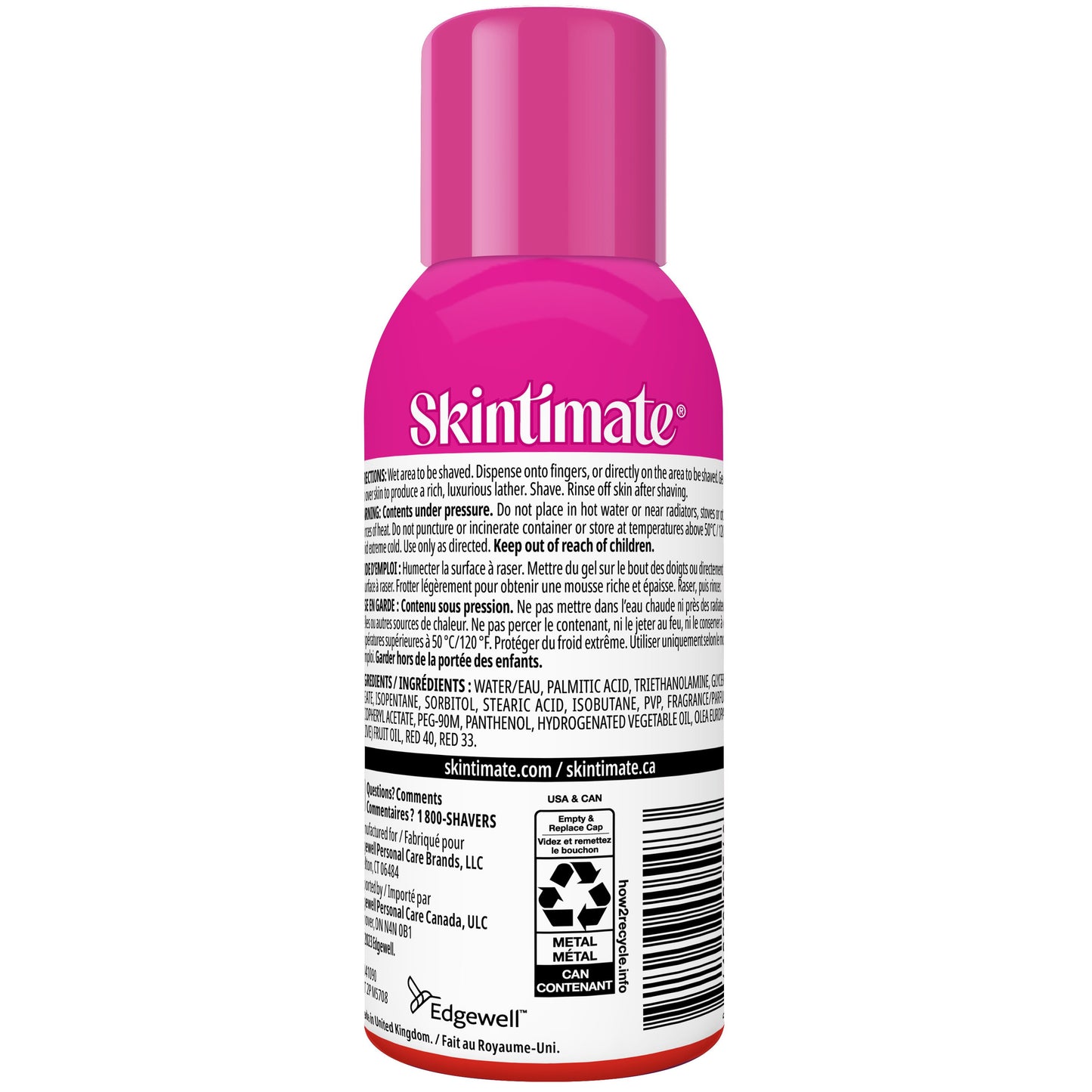 Skintimate Travel Size Moisturizing Shave Gel - Raspberry Rain