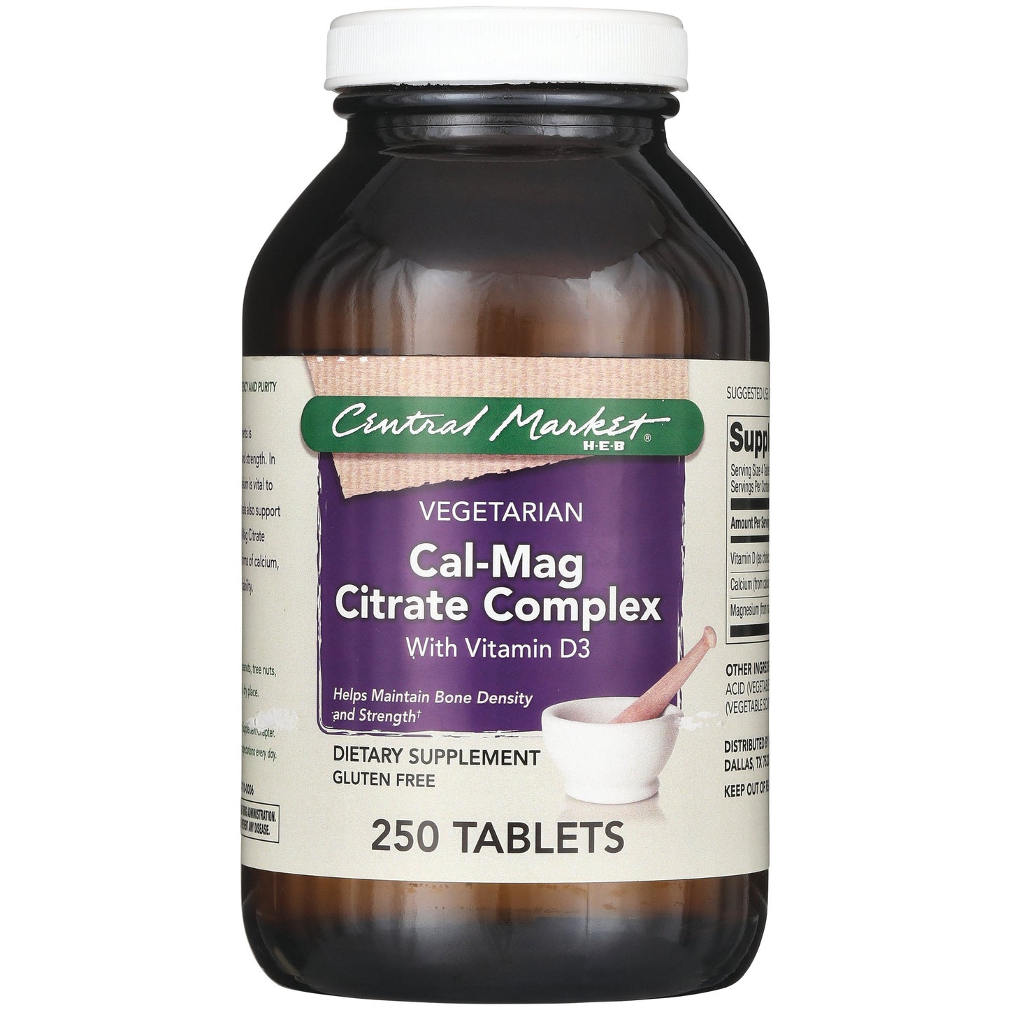 Central Market Cal-Mag Citrate Complex with Vitamin D3 Tablets